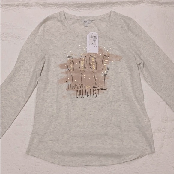 NWT Reitmans shirt -
“Champagne for Breakfast” - Picture 1 of 1